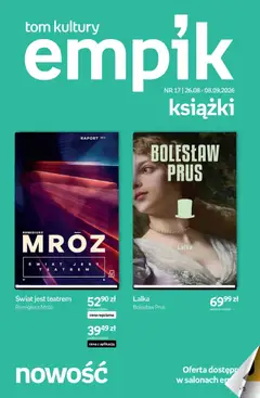 Pogląd gazetki "Empik promocje - Tom kultury Książki" ze sklepu Empik ważnej od 26.08.2026
