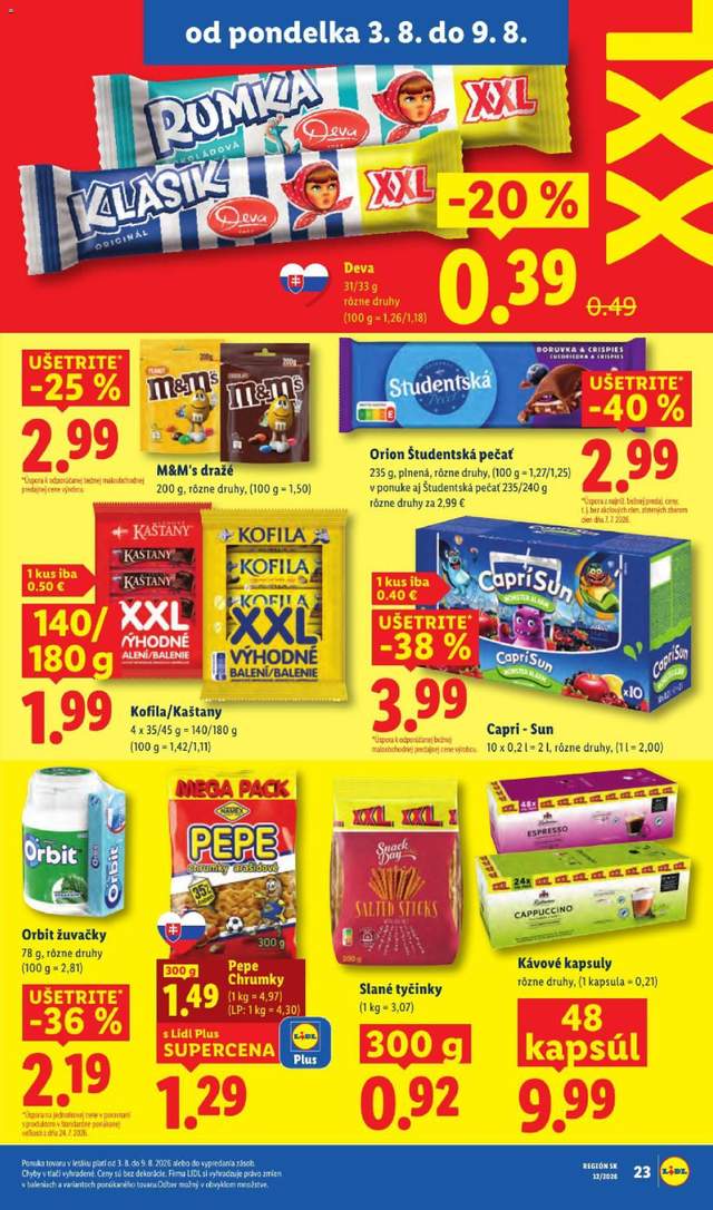 Nový Lidl leták od 03.08.
