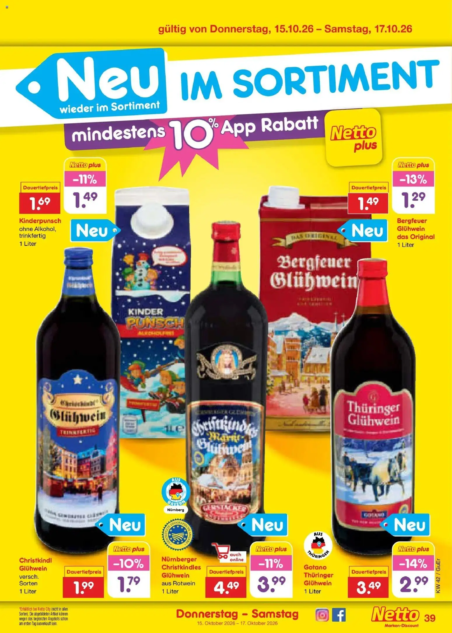 Vorschau von dem Prospekt des Geschäftes Netto Marken-Discount, gültig ab dem 12.10.2026 - Rotwein