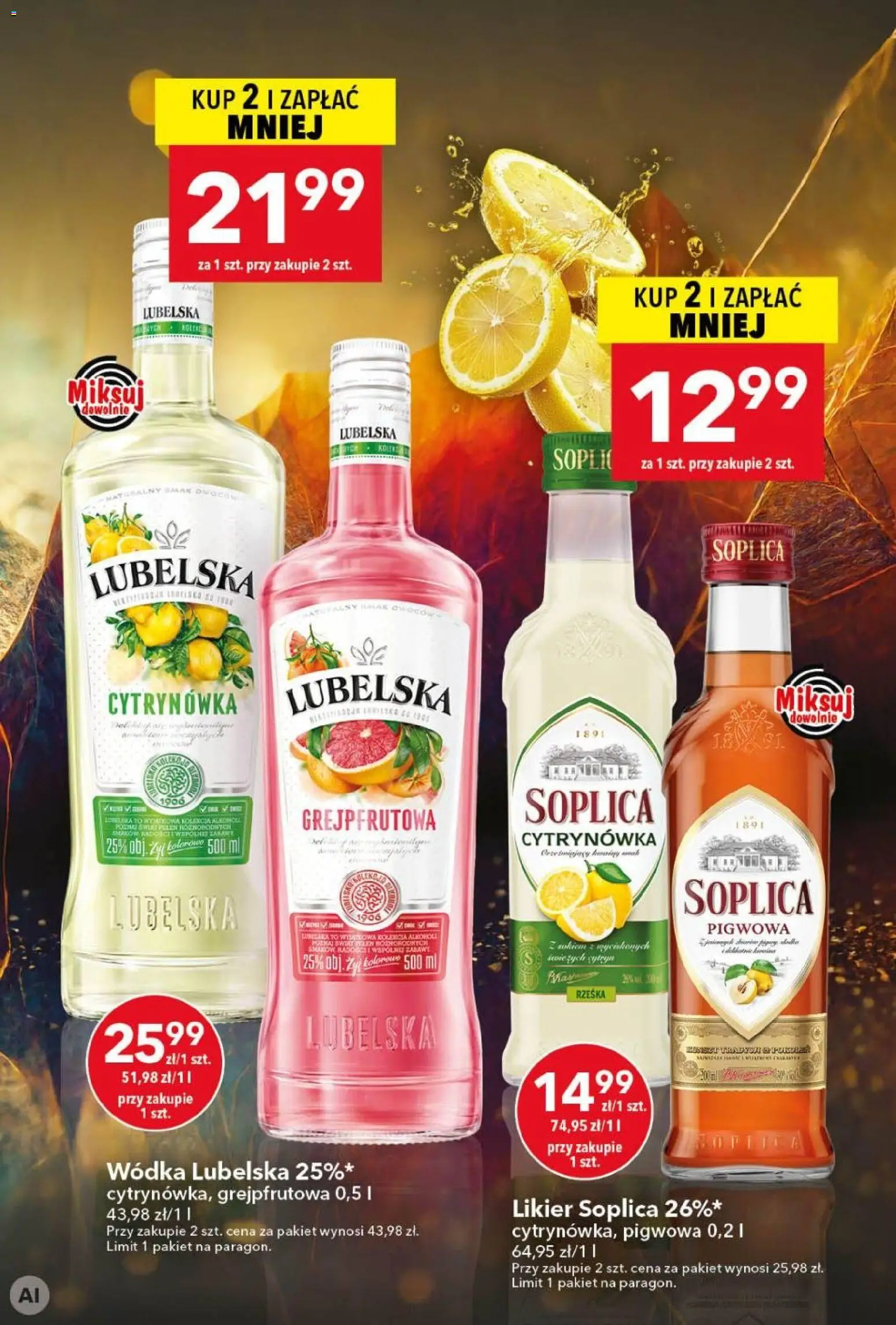 Pogląd gazetki "Lewiatan gazetka - Alkohole" ze sklepu Lewiatan ważnej od 17.09.2026