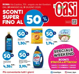 Anteprima dell'opuscolo Oasi volantino Roma Casilina dal negozio Oasi valido da 20/05/2026