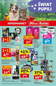 Pogląd gazetki "Auchan gazetka - Świat Pupili Hipermarket" ze sklepu Auchan ważnej od 01.10.2026