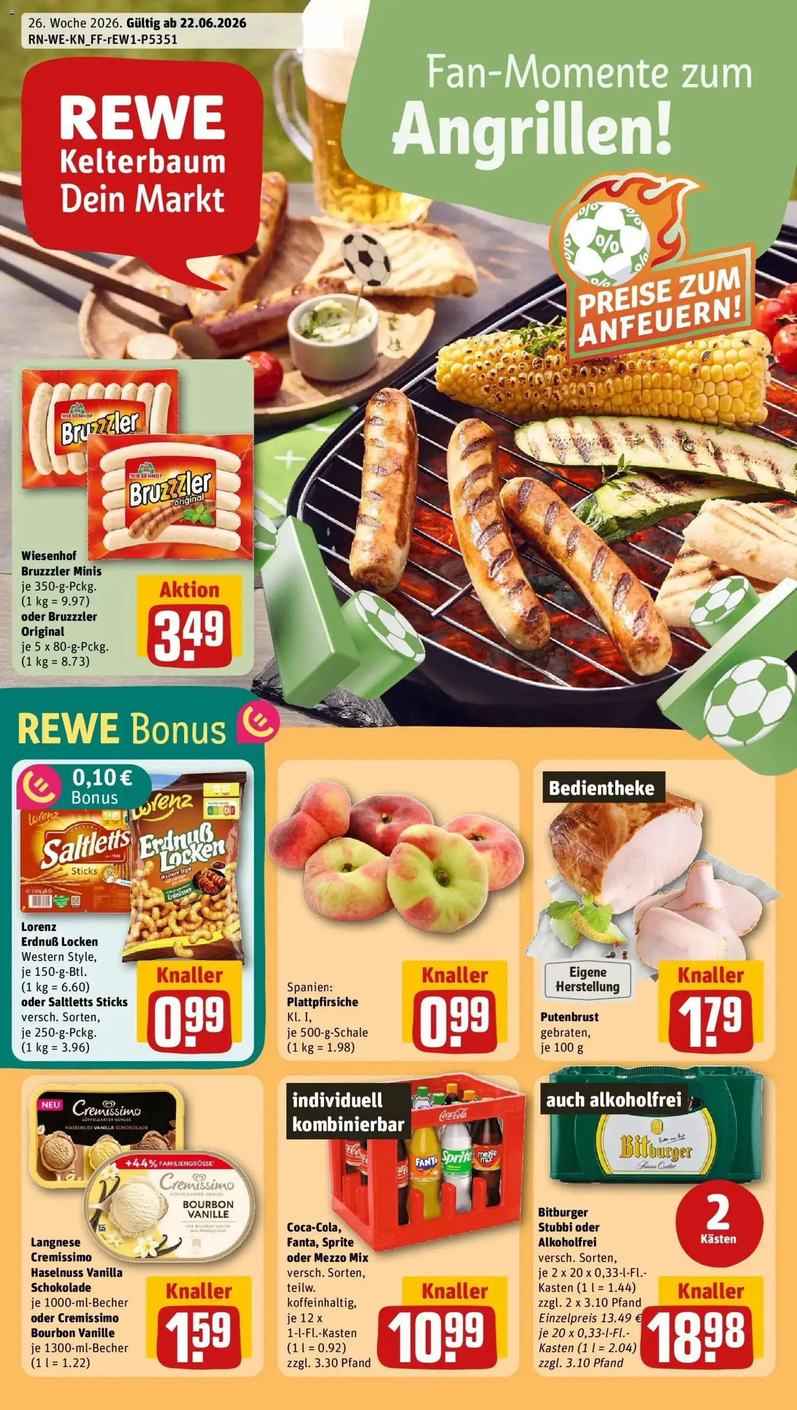 Vorschau von dem Prospekt des Geschäftes Rewe, gültig ab dem 21.06.2026