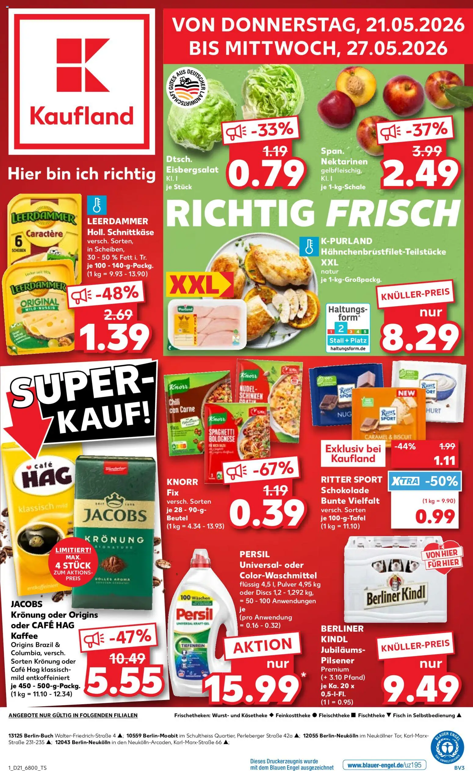 Vorschau von dem Prospekt des Geschäftes Kaufland, gültig ab dem 21.05.2026