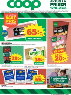 Förhandsgranska reklamblad Coop erbjudanden från butik Coop gäller från 17/08/2026