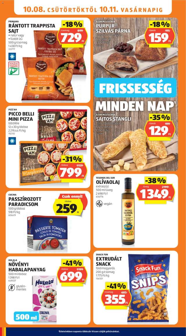 Új Aldi akciós újság 10.08.
