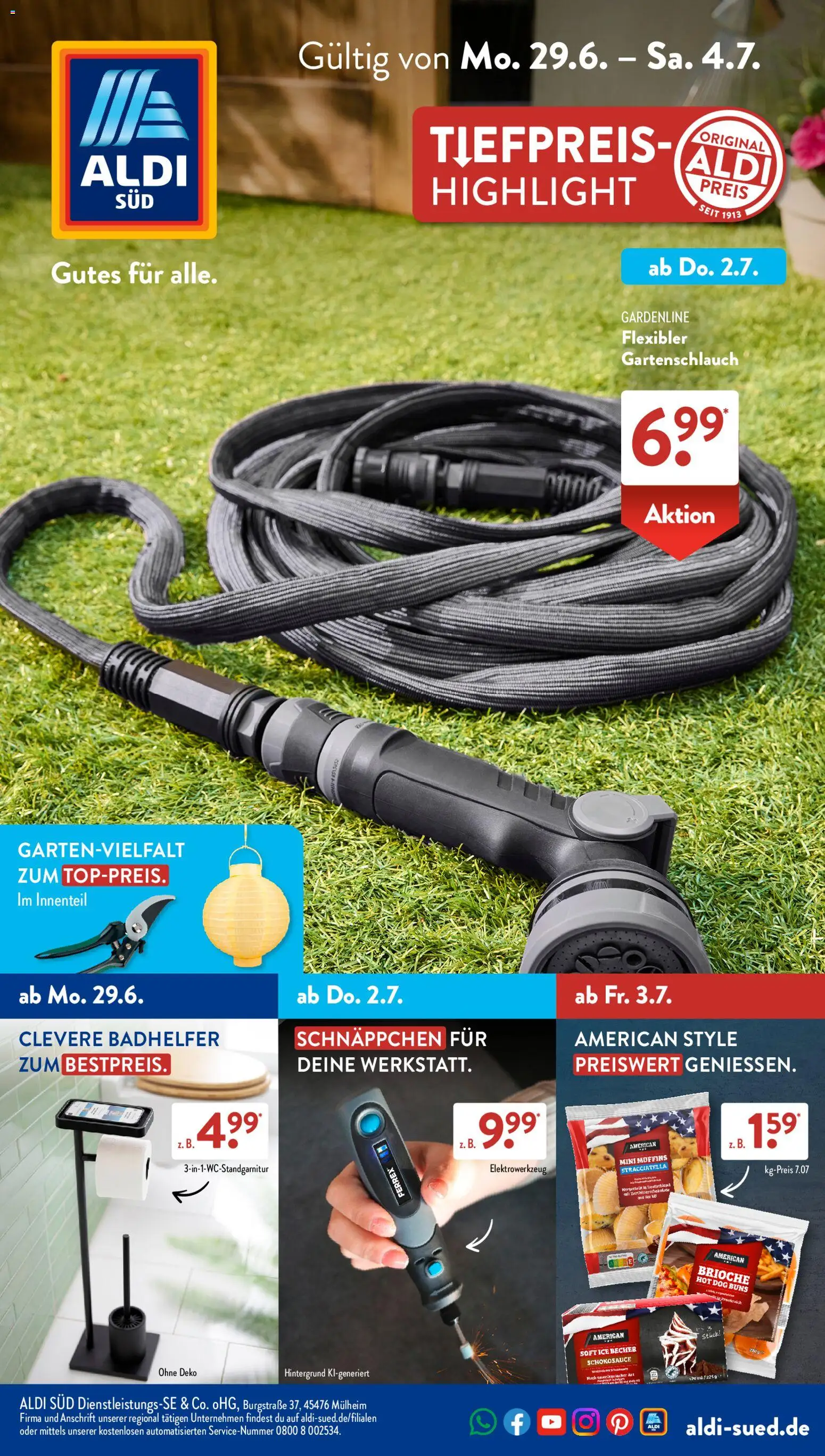 Vorschau von dem Prospekt des Geschäftes Aldi Süd, gültig ab dem 29.06.2026