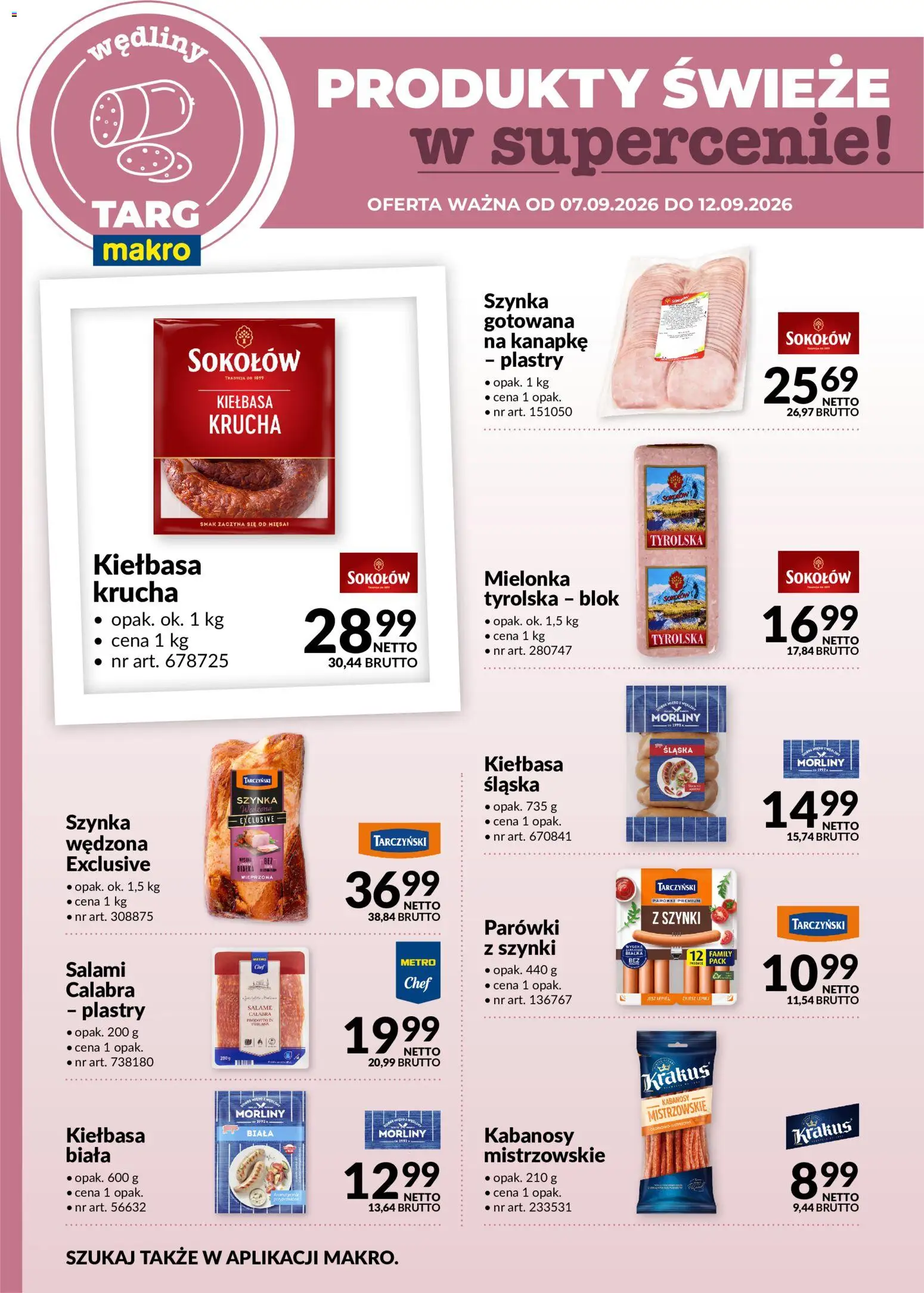 Pogląd gazetki "Makro gazetka - Produkty świeże w supercenie" ze sklepu Makro ważnej od 07.09.2026