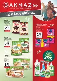 Pregled letka Bakmaz Tjedan Awt-a trgovine Bakmaz vrijedi od 15.06.2026