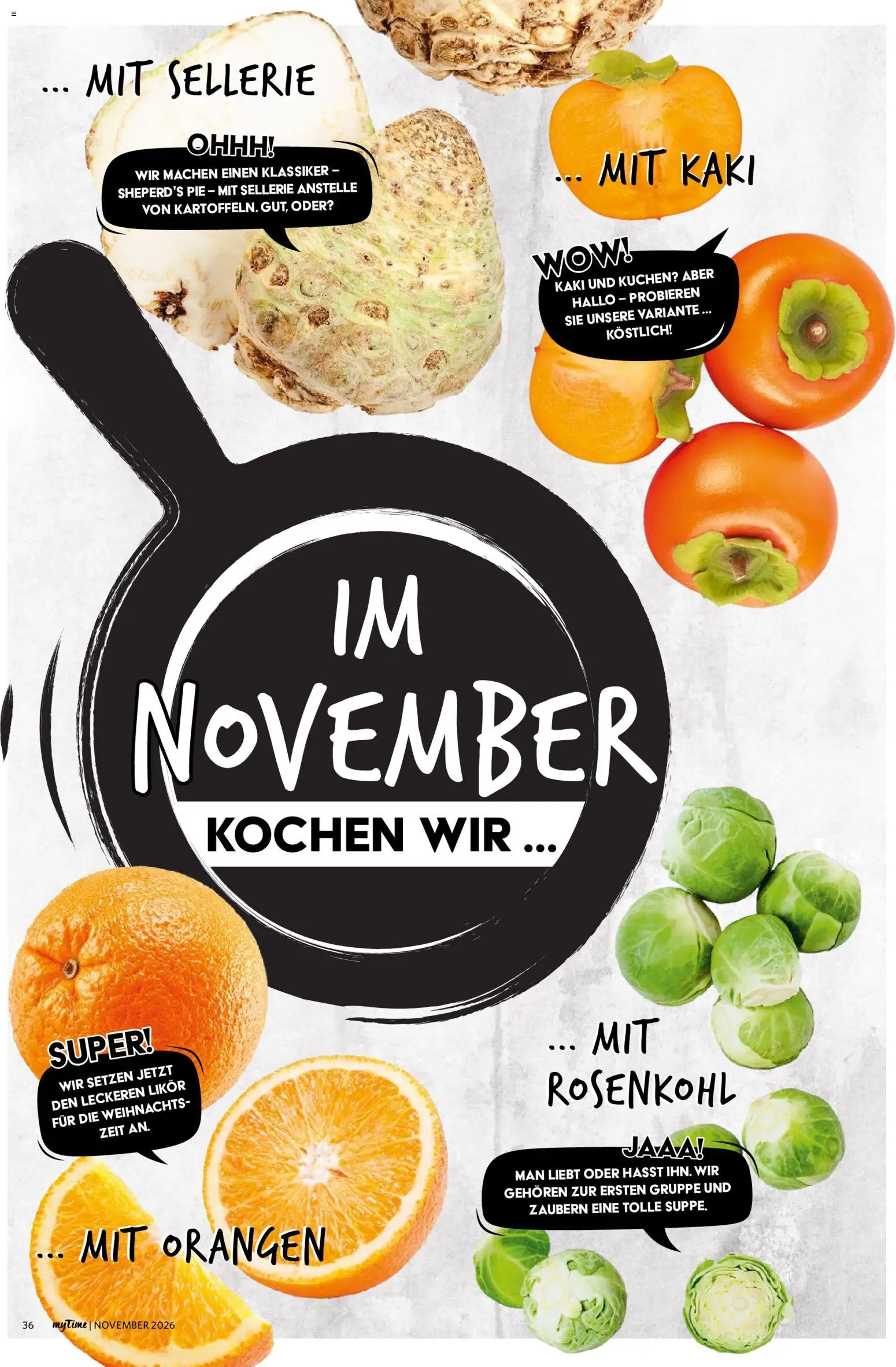 Vorschau von dem Prospekt des Geschäftes Famila Nordwest, gültig ab dem 01.11.2026 - Kuchen, Kaki, Likör, Orangen