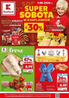 Pogląd gazetki "Kaufland gazetka - Super Sobota" ze sklepu Kaufland ważnej od 01.08.2026