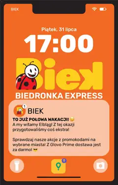 Pogląd gazetki "Biedronka gazetka - Biek" ze sklepu Biedronka ważnej od 31.07.2026