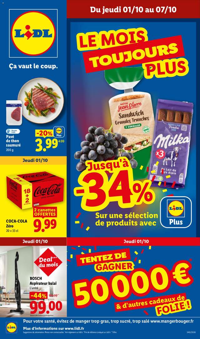 Nouveau catalogue Lidl à partir du 01/10