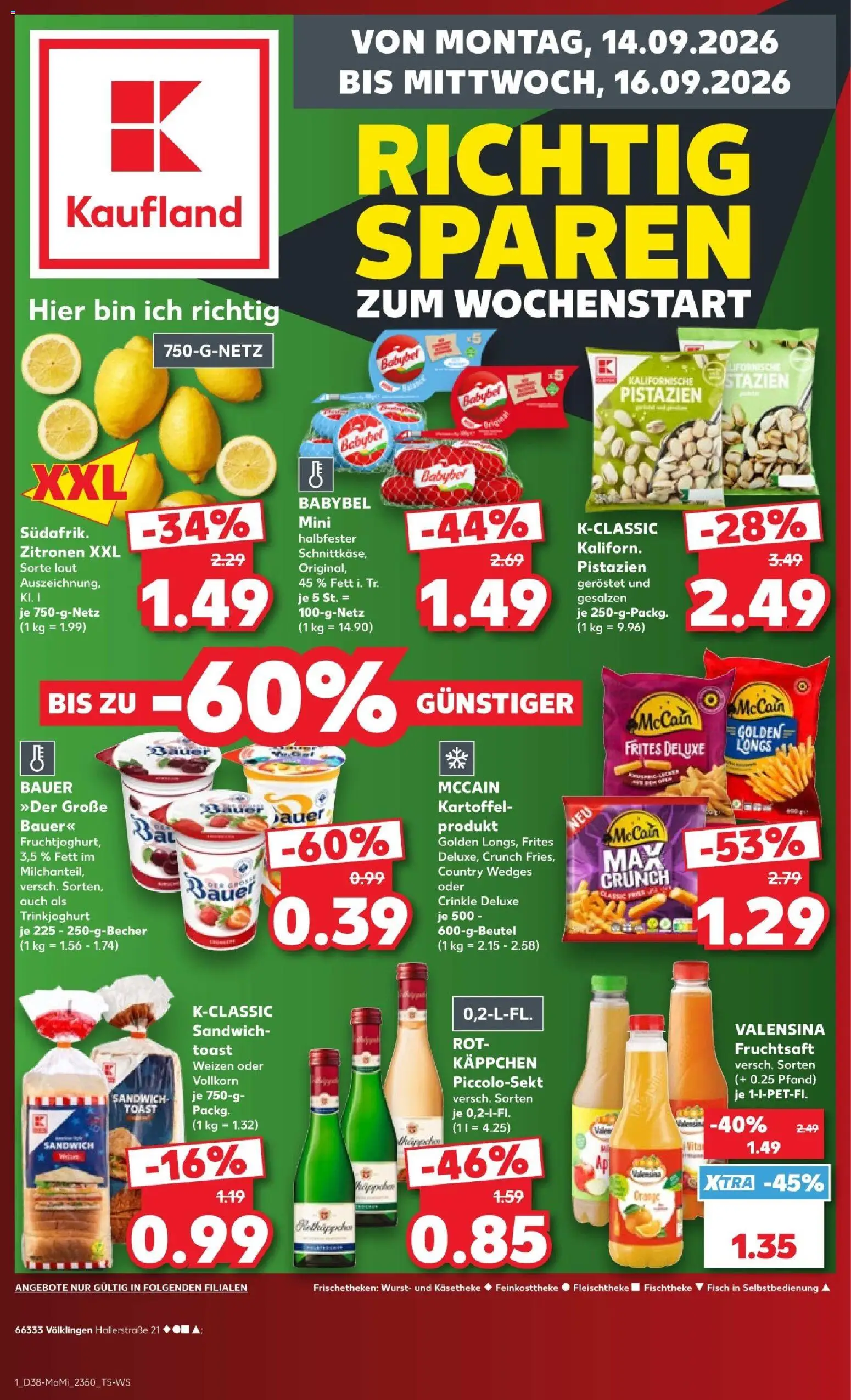 Vorschau von dem Prospekt des Geschäftes Kaufland, gültig ab dem 14.09.2026