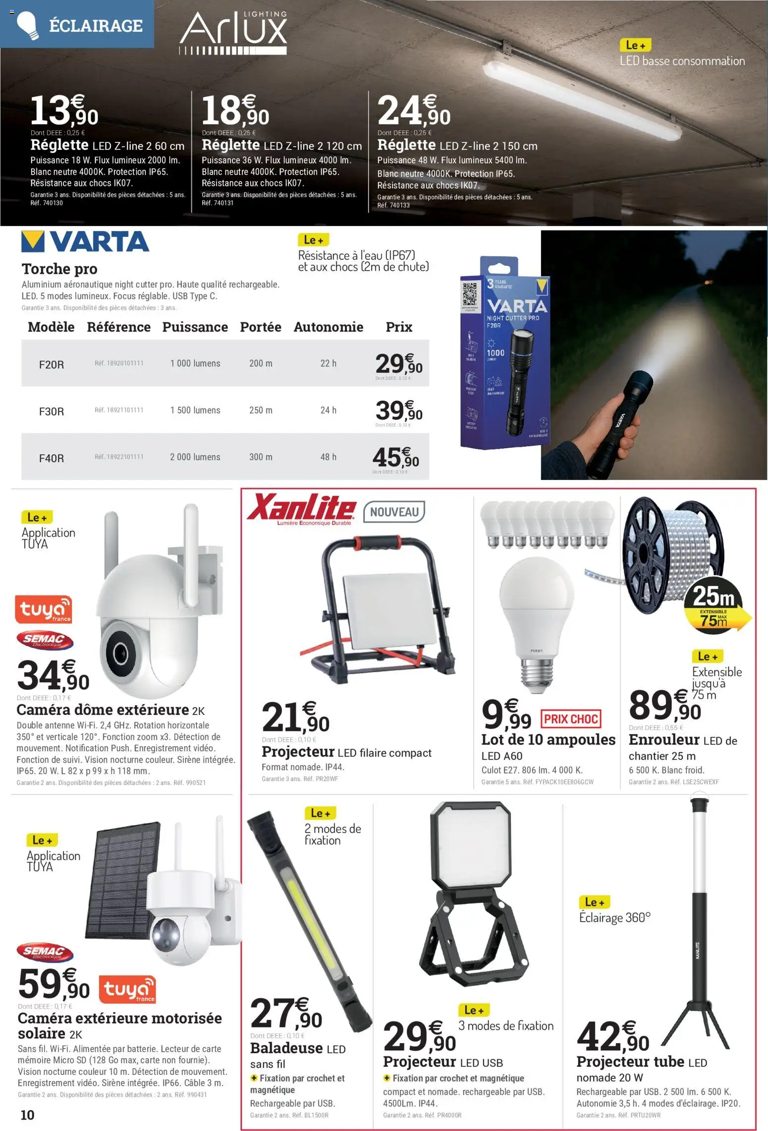 Prévisualisation de Espace Emeraude catalogue du magasin Espace Emeraude formulaire valide 21/10/2026 - Ampoules, USB, Cutter, Éclairage, Caméra, Antenne, Câble, Baladeuse