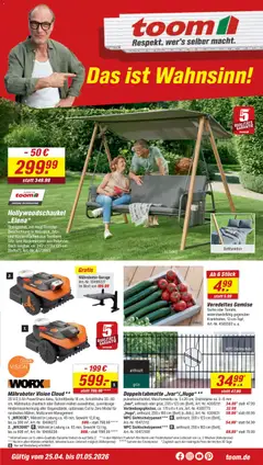 Vorschau von dem Prospekt des Geschäftes Toom Baumarkt, gültig ab dem 25.04.2026