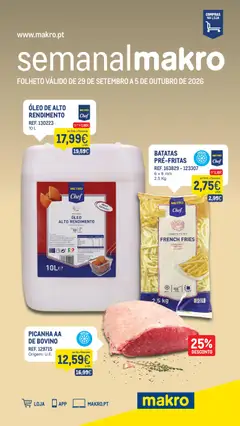 Pré-visualização do folheto da loja Makro válida a partir de 29/09/2026