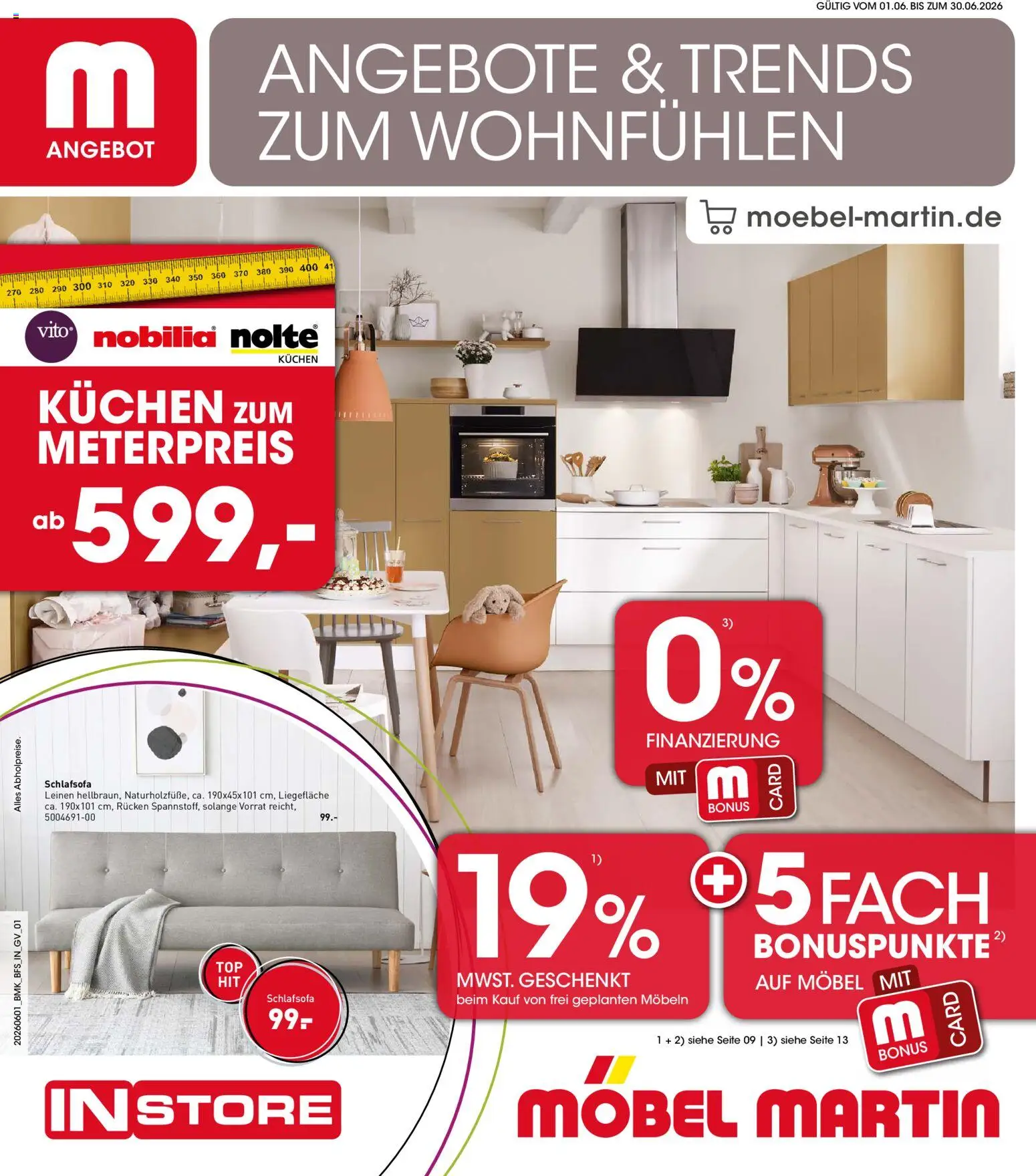 Vorschau von dem Prospekt des Geschäftes Möbel Martin, gültig ab dem 01.06.2026