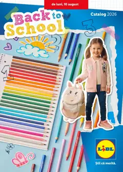 Previzualizarea de cataloage: Lidl Lidl Catalog Back to School valabil de la 10.08.2026