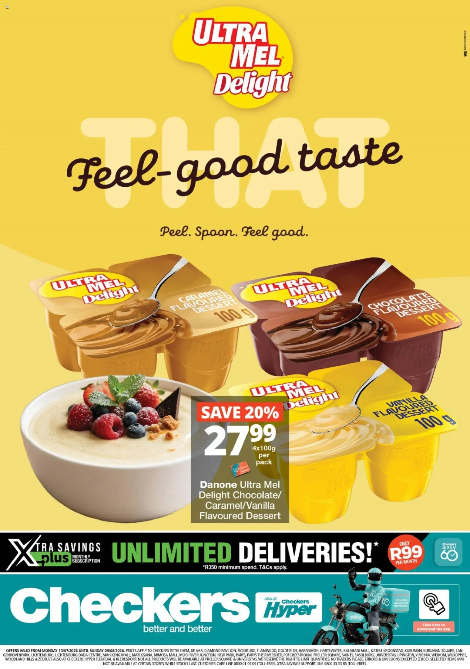 Preview of Checkers flyer valid from 13/07/2026 - Dessert