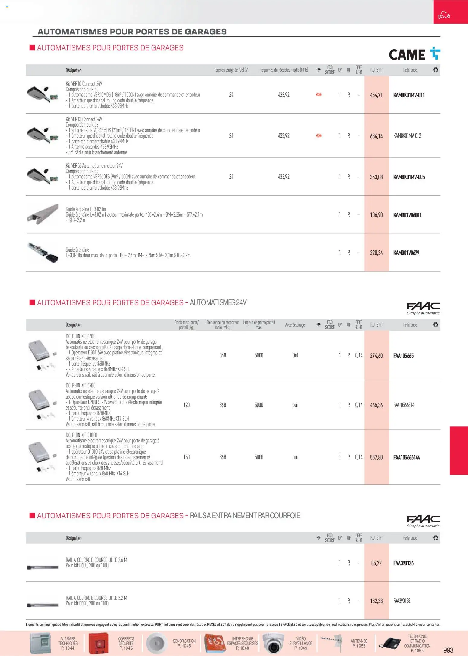 Prévisualisation de Brochure sécurité, communication du magasin Rexel formulaire valide 18/11/2025 - Garage, Radio, Portail, Armoire, Porte, Porte de garage, Poids, Antenne