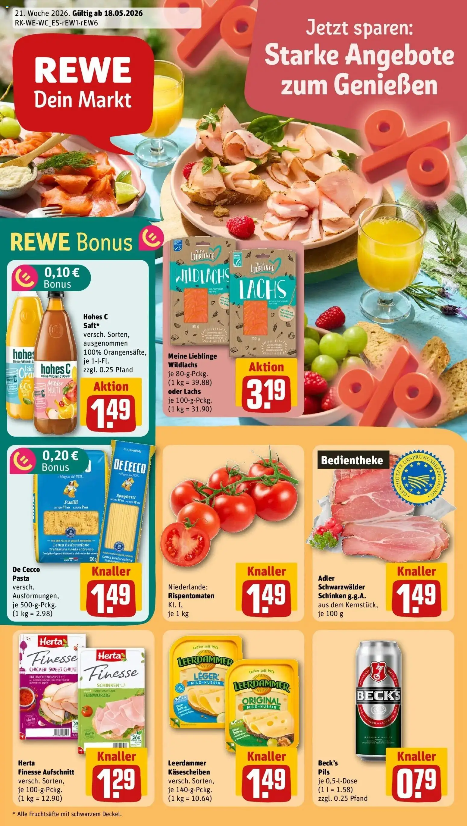 Vorschau von dem Prospekt des Geschäftes Rewe, gültig ab dem 17.05.2026