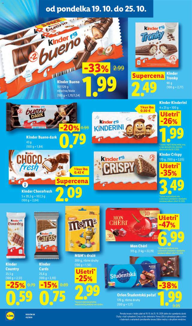 Nový Lidl leták od 19.10.