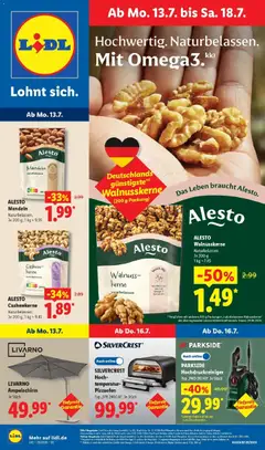 Vorschau von dem Prospekt des Geschäftes Lidl, gültig ab dem 13.07.2026