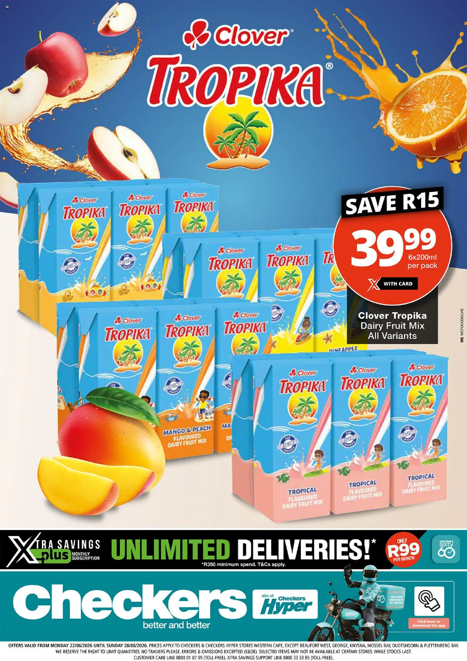Checkers - Western Cape - Tropika Promotion 22/06 - 28/06/2026