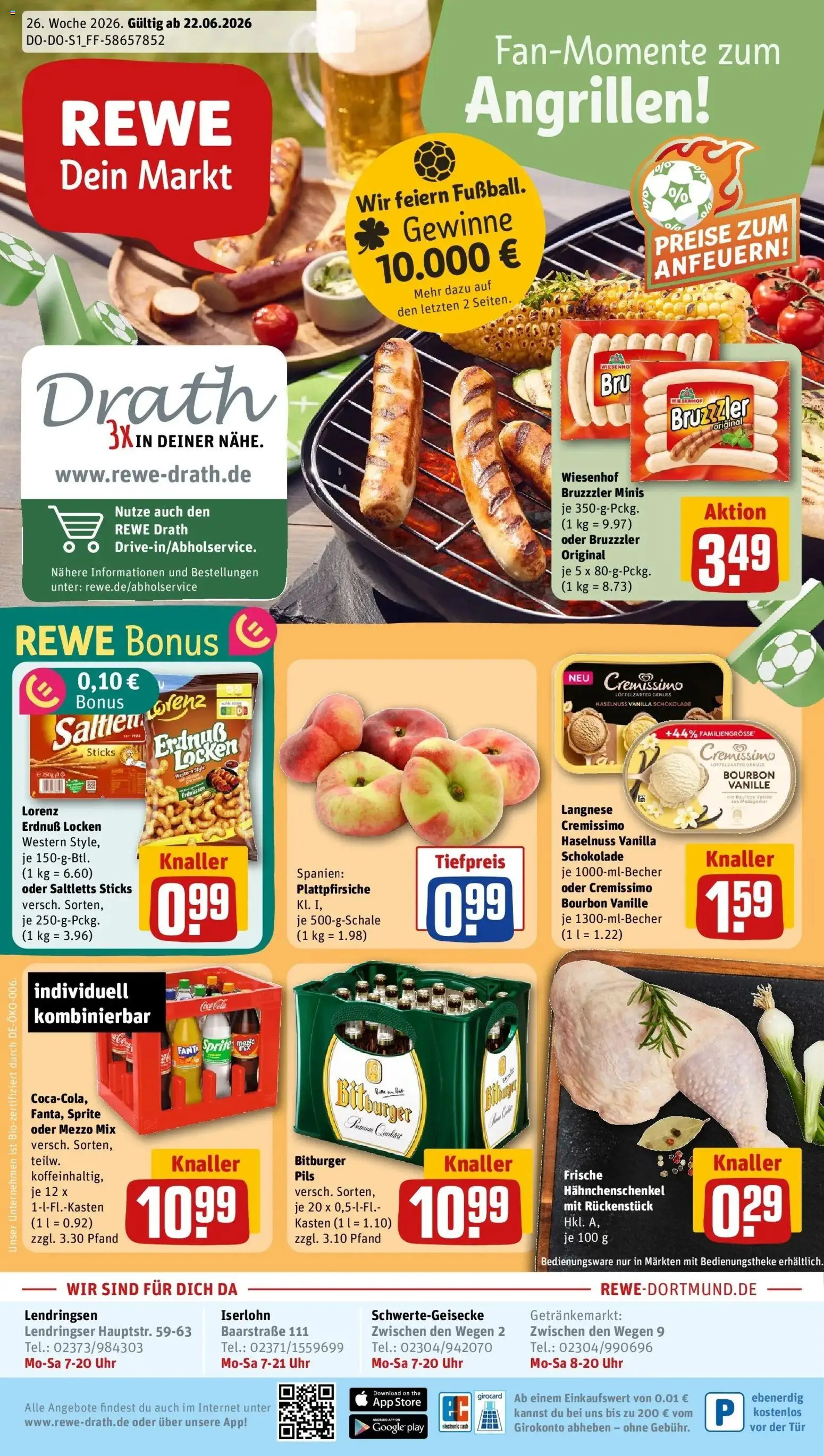 Vorschau von dem Prospekt des Geschäftes Rewe, gültig ab dem 21.06.2026