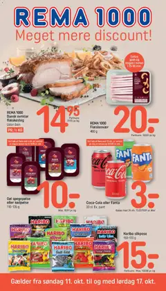 Eksempel på tilbudsavis Rema 1000 - Tilbudsavis Uge 42 fra butik Rema 1000 gyldig fra 11/10/2026