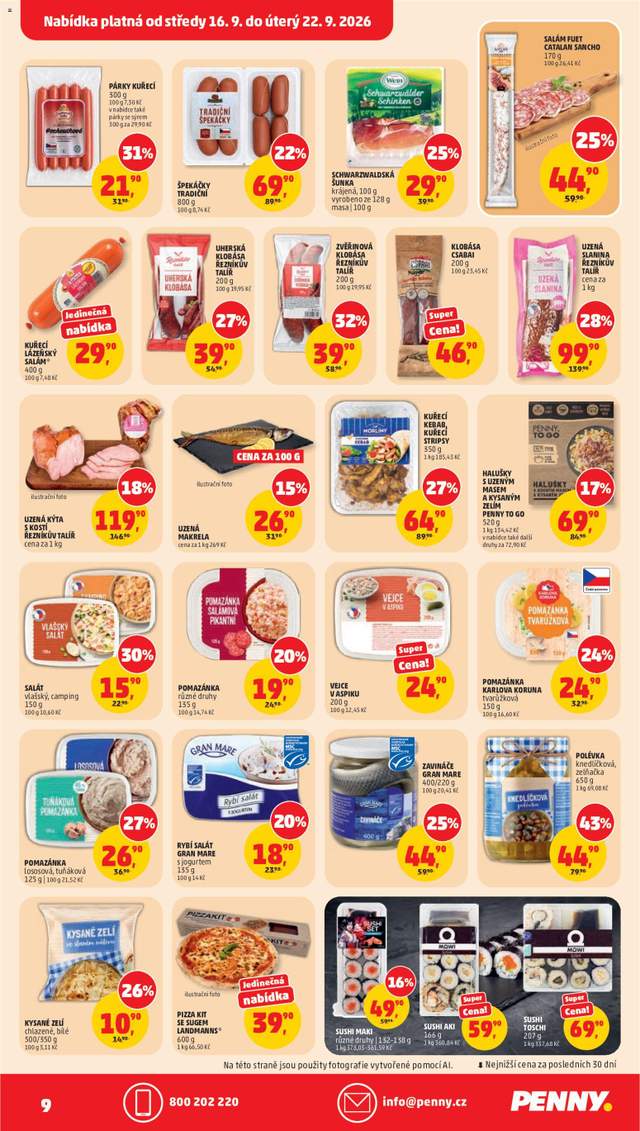 Nový Penny Market leták od 16.09.