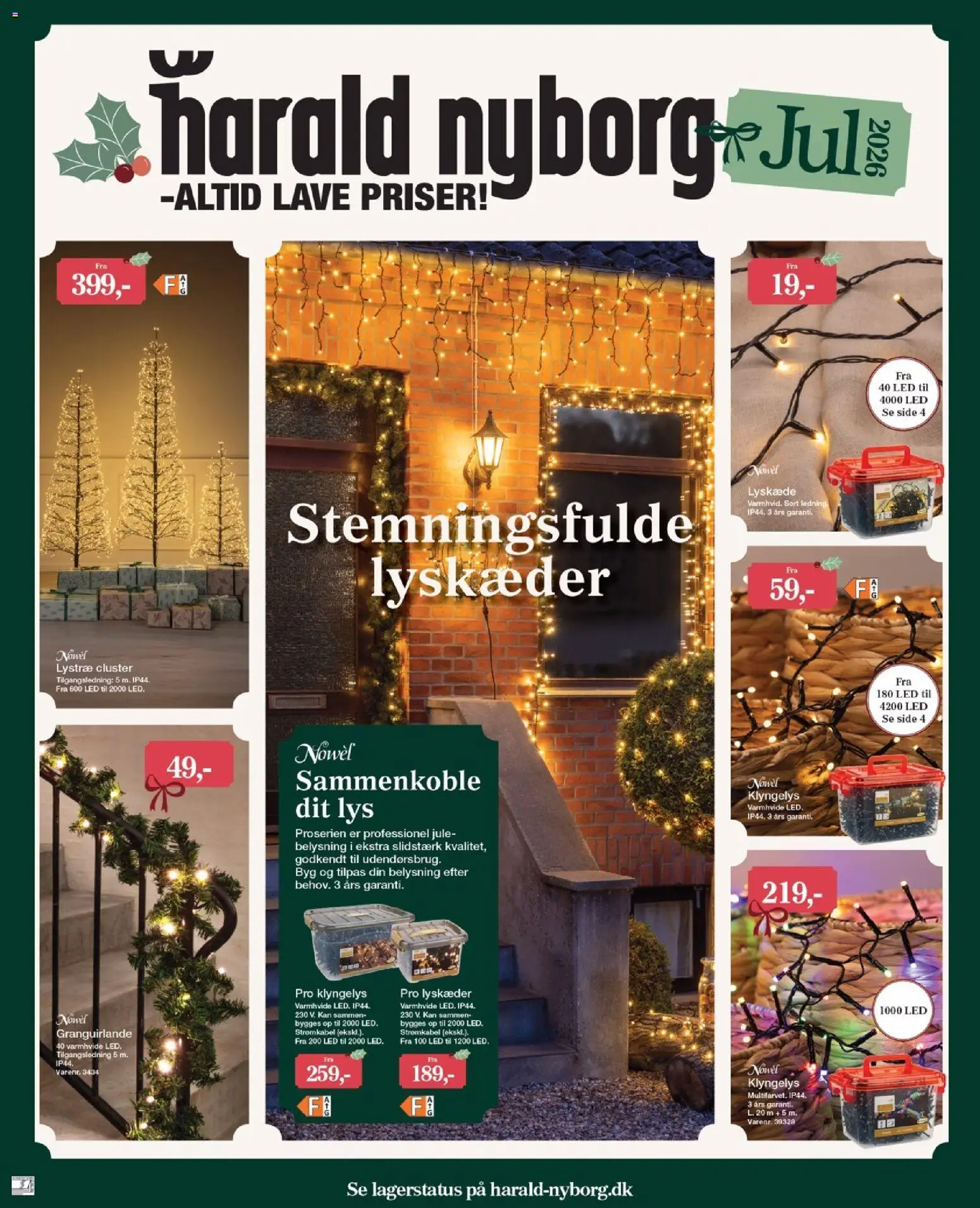 Eksempel på tilbudsavis Harald Nyborg - Tilbudsavis - Lyskæder fra butik Harald Nyborg gyldig fra 12/10/2026