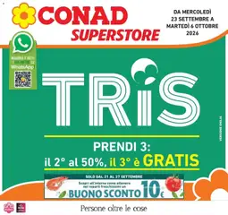 Anteprima dell'opuscolo Conad volantino S.Ilario dal negozio Conad valido da 23/09/2026