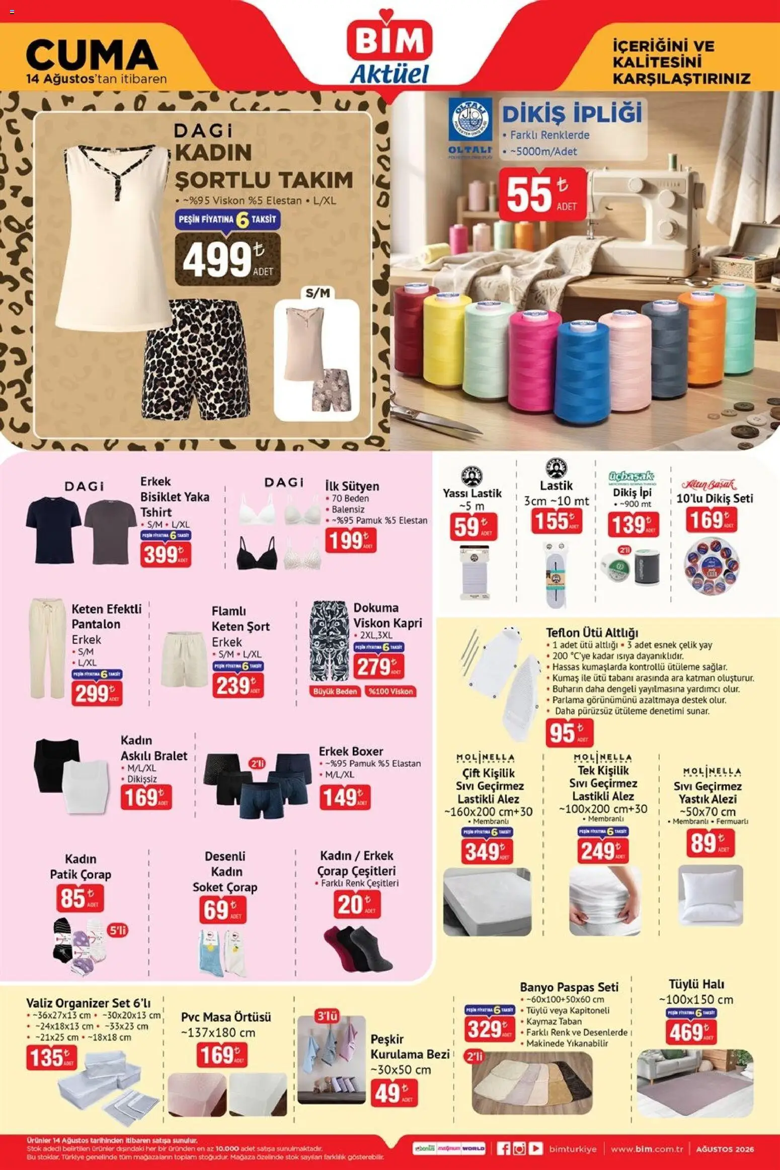 BİM BİM - Katalog Cuma 14.08.2026 - Broşürünün önizlemesi