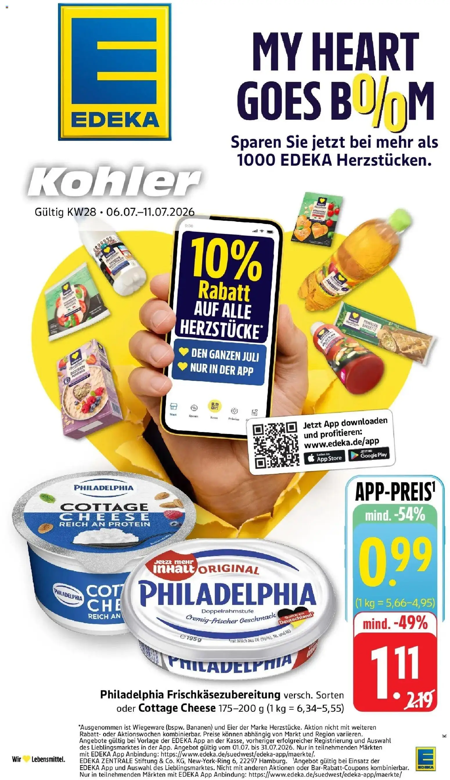 Vorschau von dem Prospekt des Geschäftes Edeka, gültig ab dem 06.07.2026