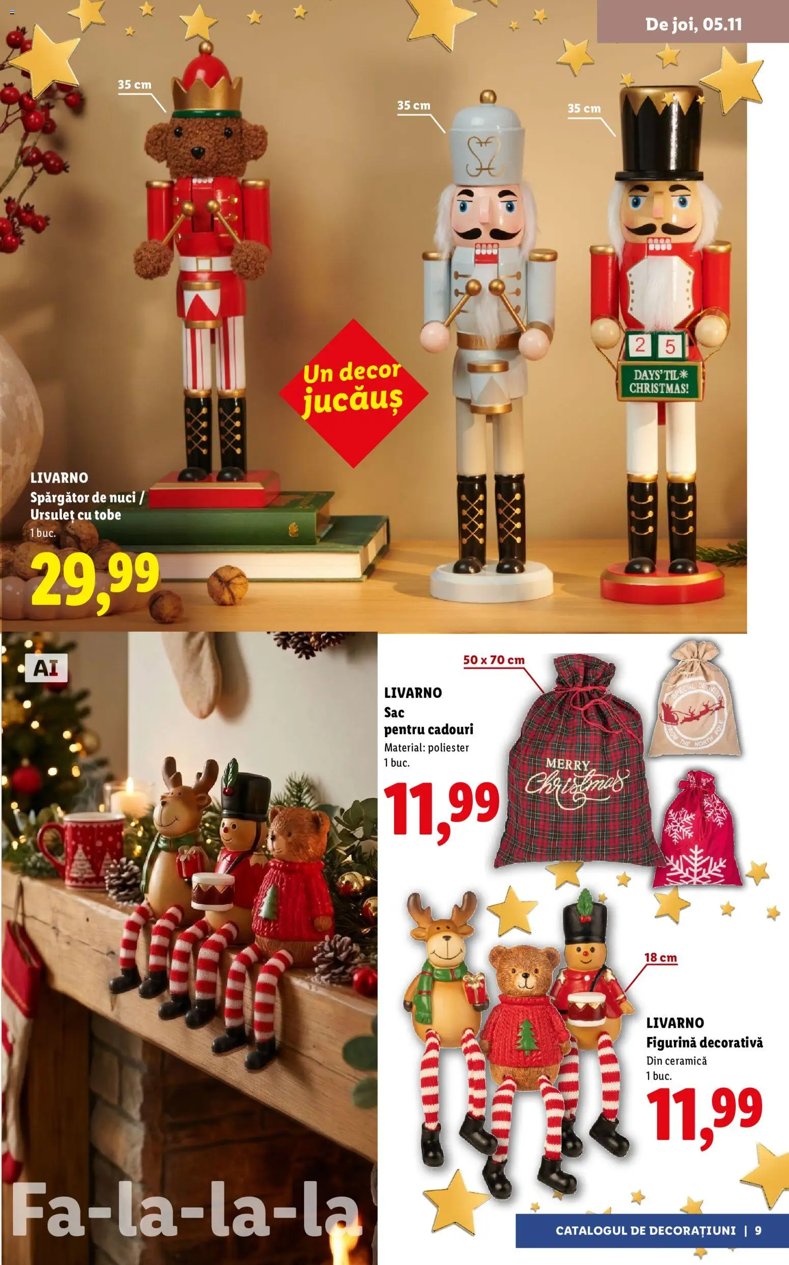 Previzualizarea de cataloage: Lidl Lidl Catalog Decorațiuni valabil de la 05.11.2026 - Nuci, Sac