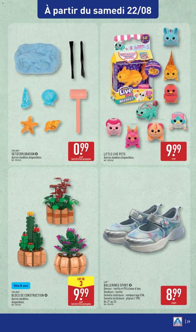 Nouveau catalogue Aldi à partir du 18/08