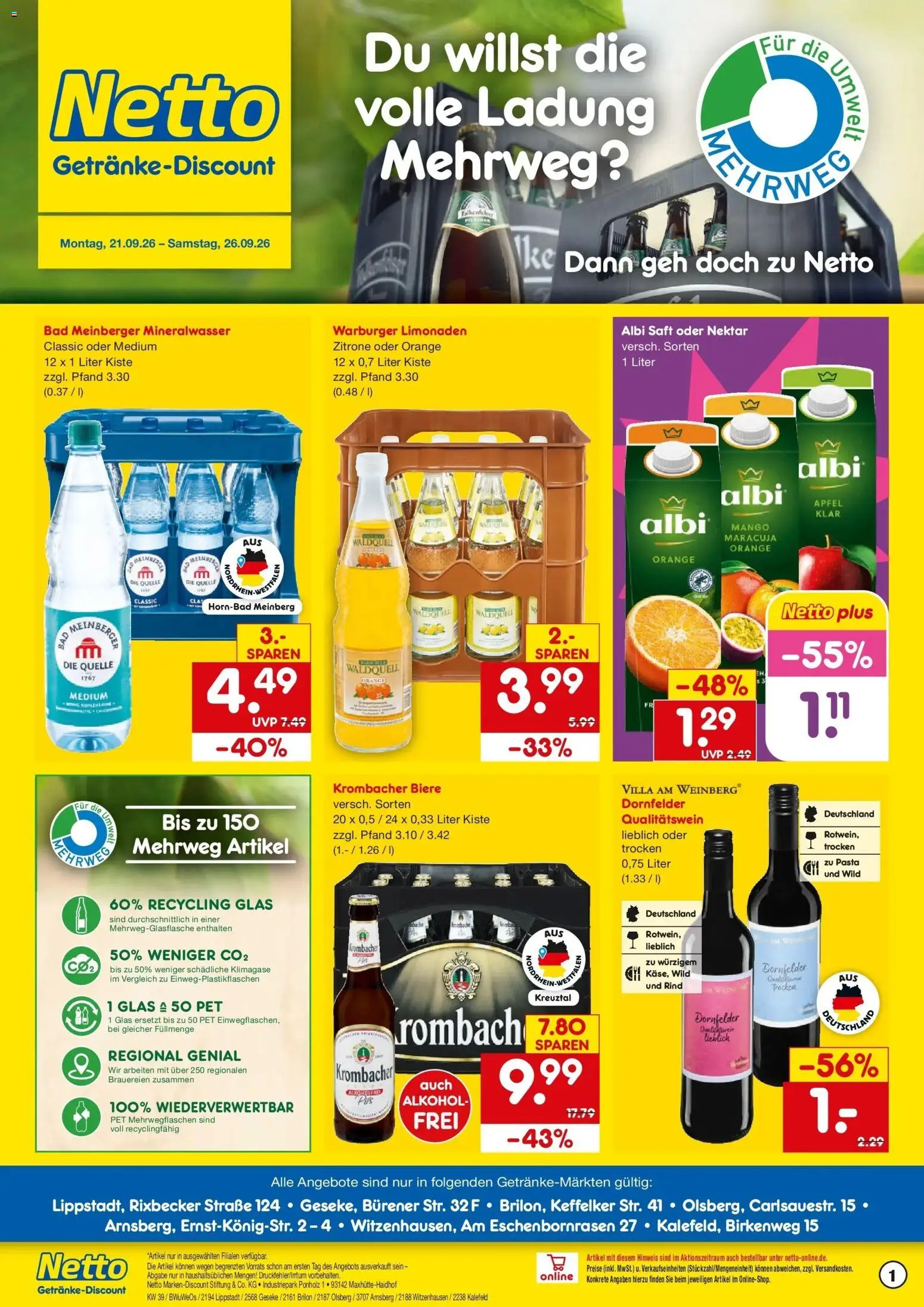 Vorschau von dem Prospekt des Geschäftes Netto Marken-Discount, gültig ab dem 21.09.2026