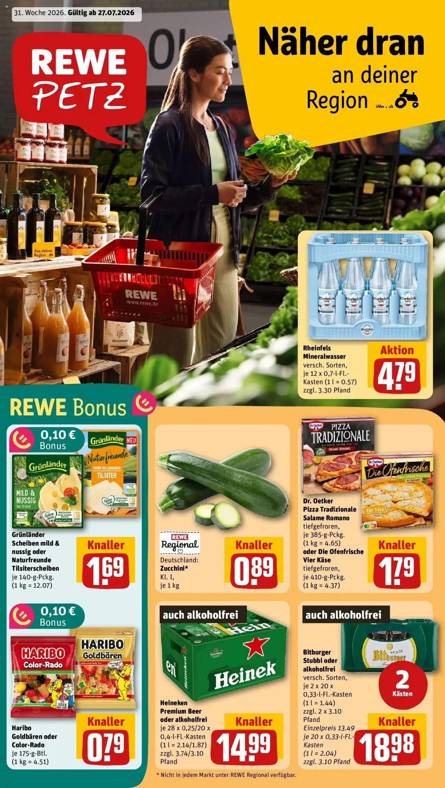 Vorschau von dem Prospekt des Geschäftes Rewe, gültig ab dem 27.07.2026