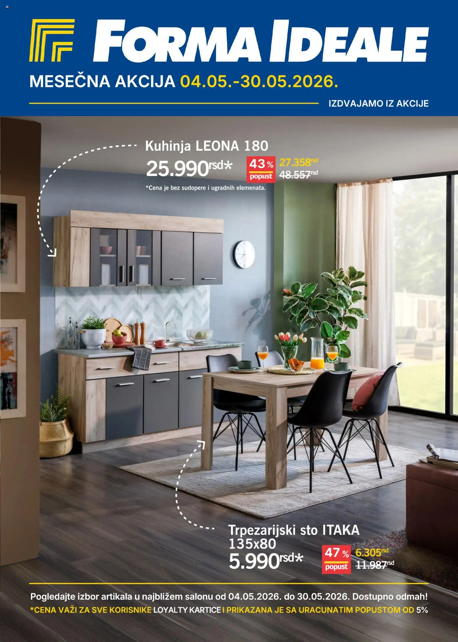 Pregled Forma Ideale kataloga - važi od 04.05.2026