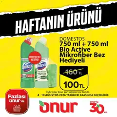 Onur Market Onur Market - Haftanın Ürünü 04.08.2026 - Broşürünün önizlemesi