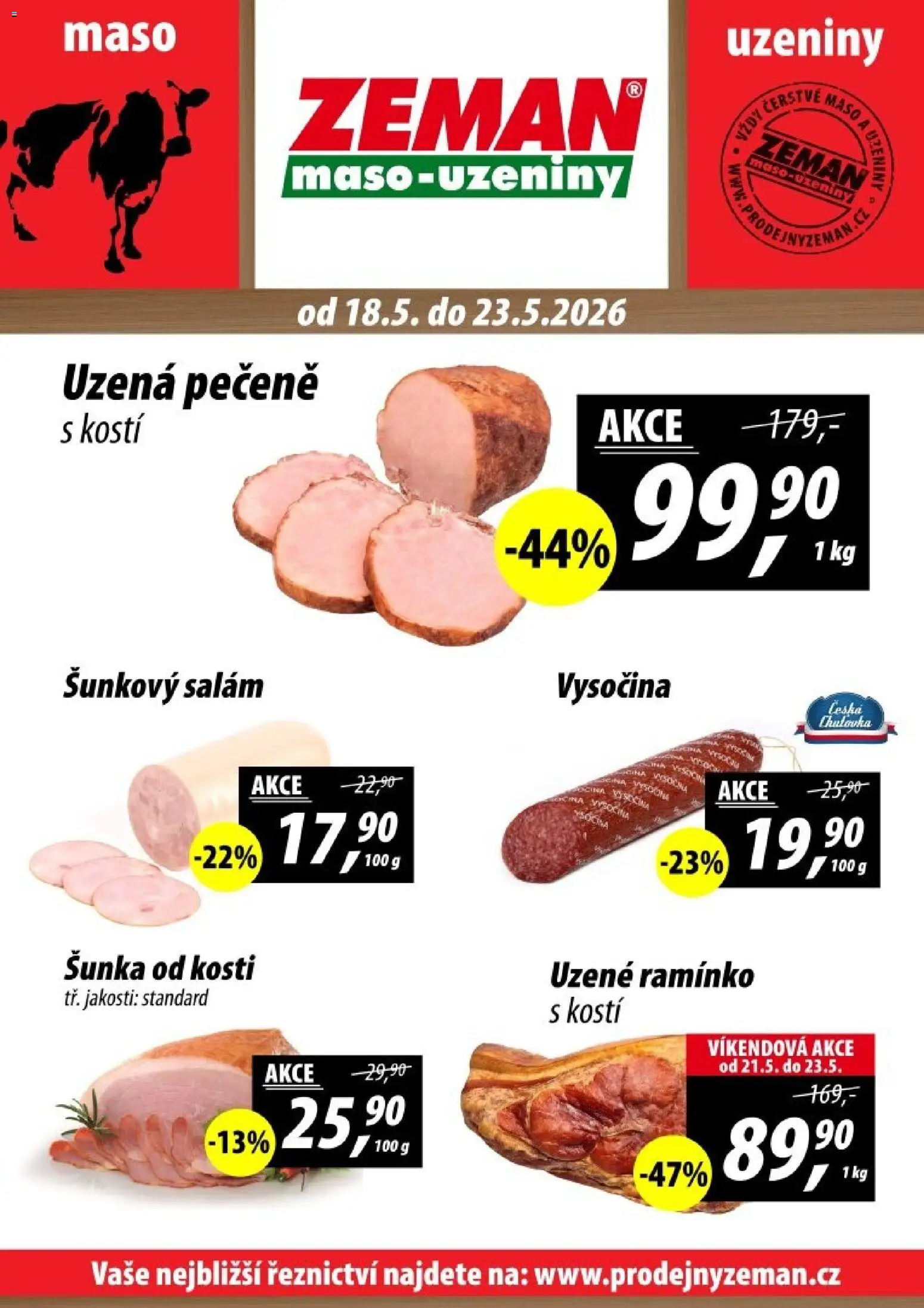 Náhled nabídky: Prodejny Zeman Prodejny Zeman leták platný od 18.05.2026