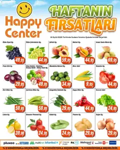 Happy Center Happy Center - Manav 16.09.2026 - Broşürünün önizlemesi