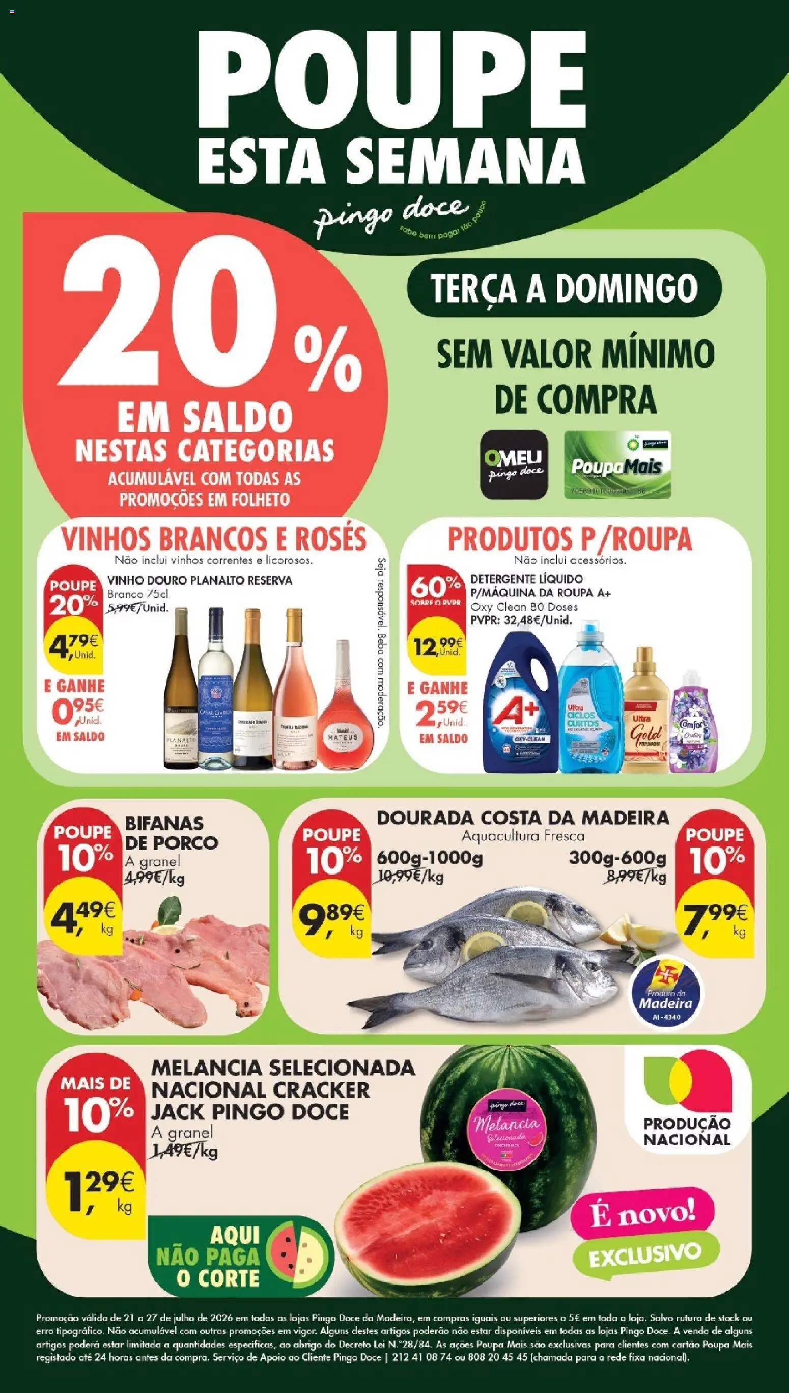 Pré-visualização do folheto da loja Pingo Doce válida a partir de 21/07/2026