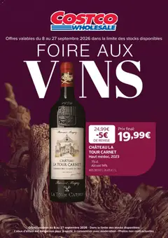 Prévisualisation de Costco Foire aux vins du magasin Costco formulaire valide 08/09/2026