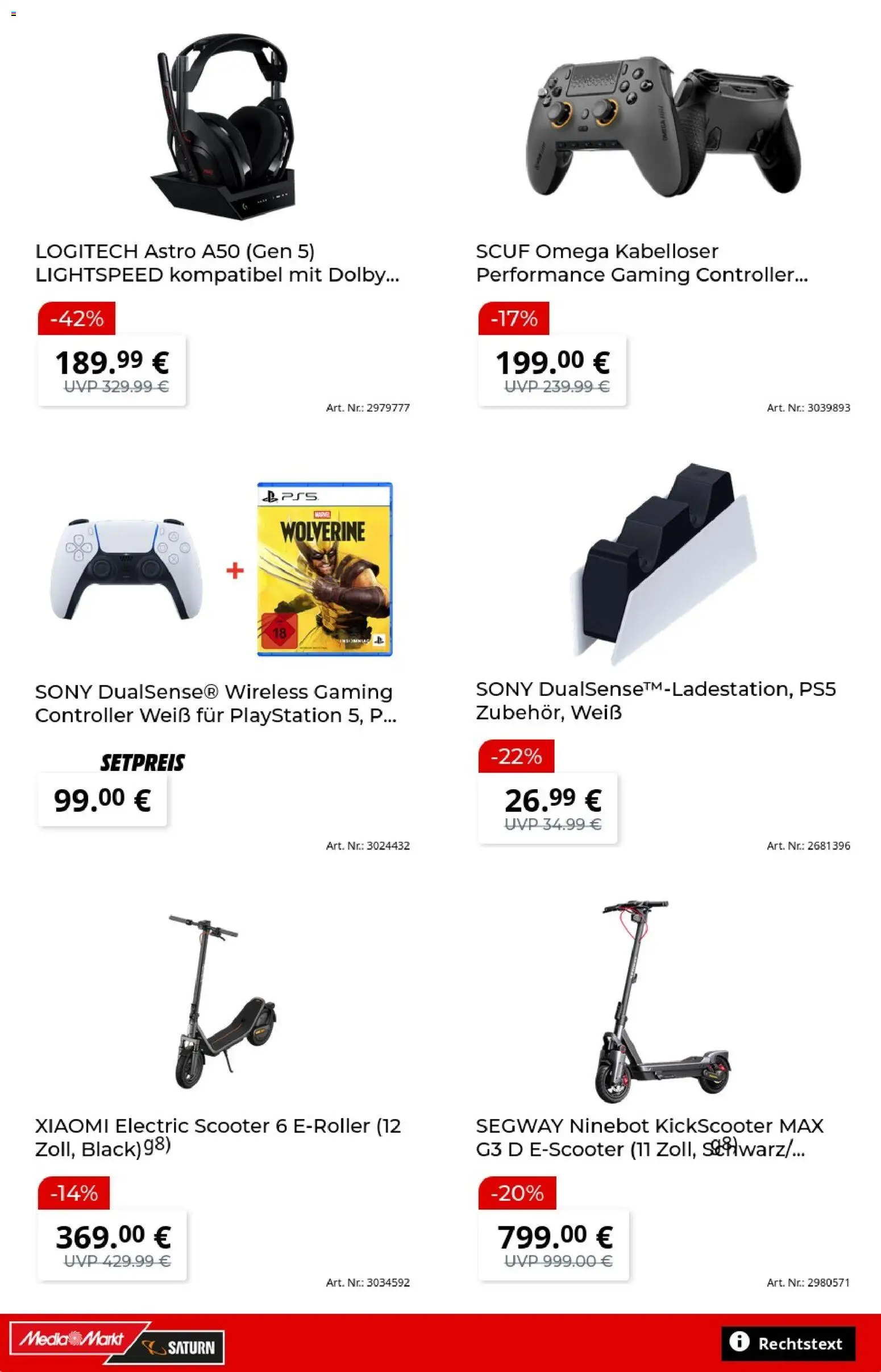 Vorschau von dem Prospekt des Geschäftes Media Markt, gültig ab dem 27.10.2026 - Xiaomi, Playstation, Sony, Scooter