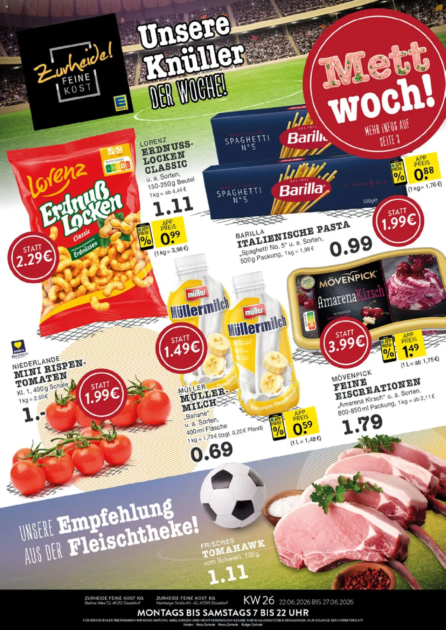 Vorschau von dem Prospekt des Geschäftes Edeka Zurheide, gültig ab dem 22.06.2026