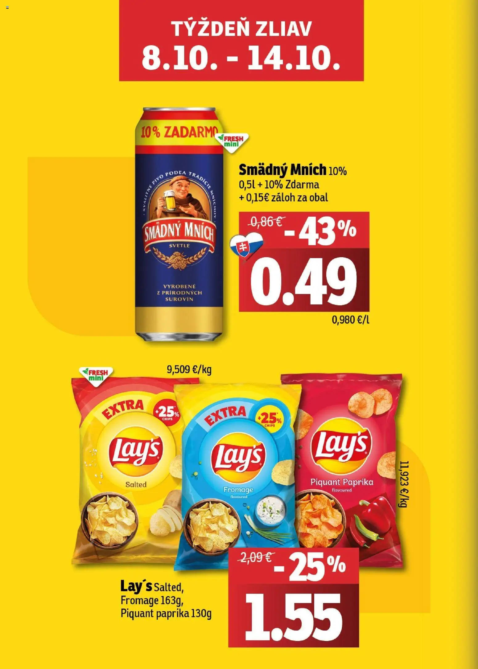 Náhľad Fresh letáku platného od 08.10.2026 - Paprika, Smädný Mních