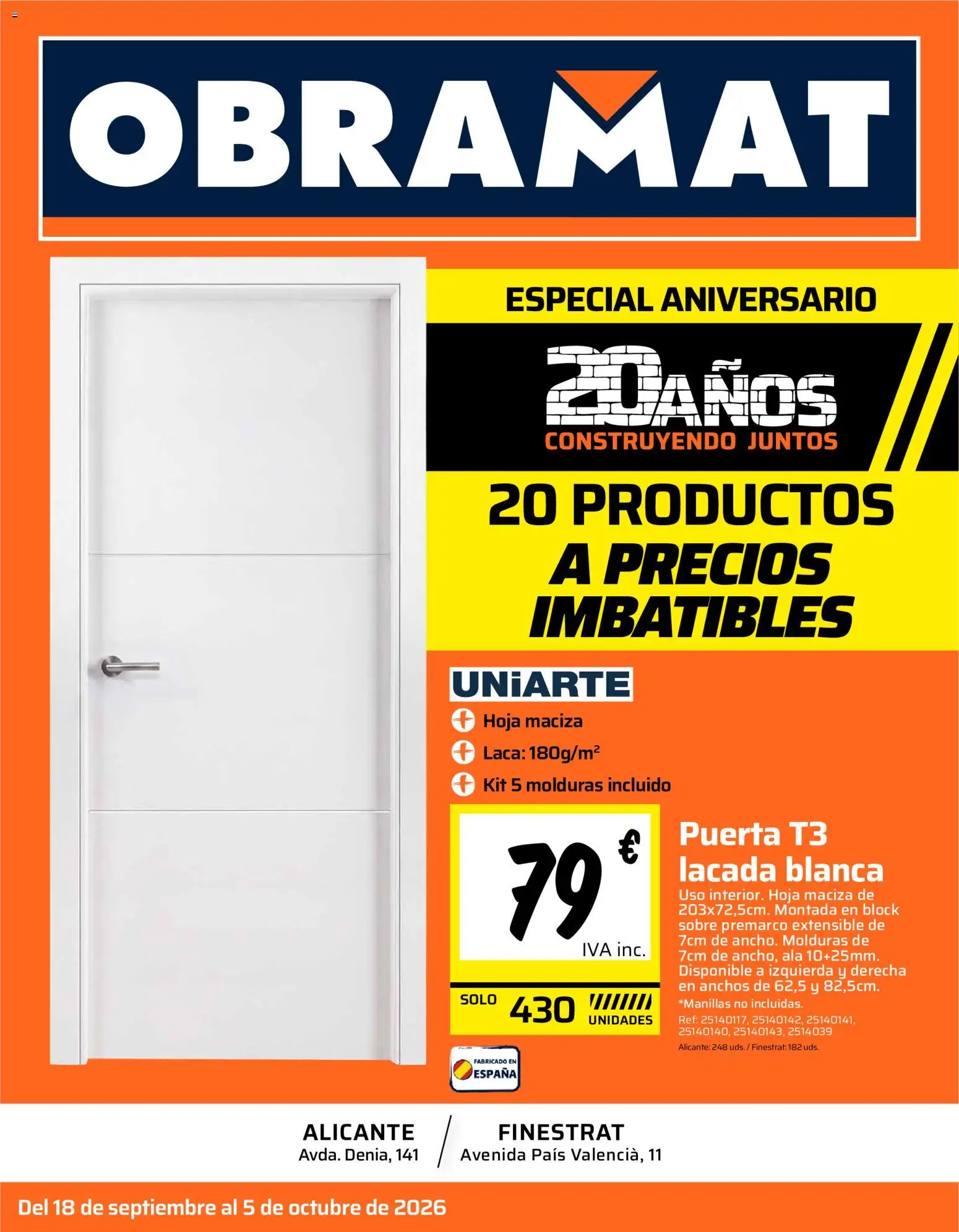 Vista previa del folleto de la tienda Obramat válido desde el 18/09/2026 
